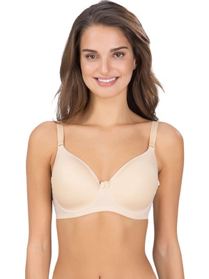 Kom Lidya Desteksiz Balenli Toparlayıcı Sütyen Ten Renkli Ayarlanabilir Askılı Konforlu Tasarım