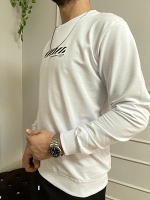 Bittibitti Beyaz Baskılı Sweatshirt