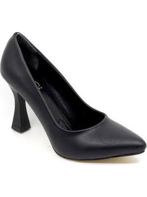 Zerhan 349 Kadın Siyah Stiletto Ayakkabı