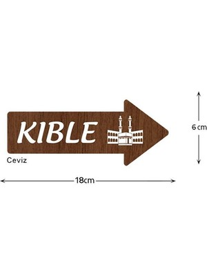 Berat Kıble Yön Levhası - Kıble Yön Göstergesi - 2 Adet