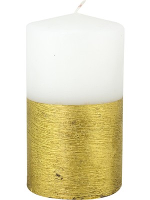 Missi Altın Taramalı 7X12 cm Mum