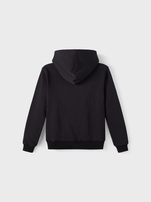 Lmtd Baskılı Erkek Çocuk Siyah Sweatshirt Nlmnenry Ls Sweat W. Hood