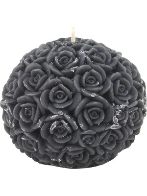 Missi 8 cm Gül Kabartmalı Mum