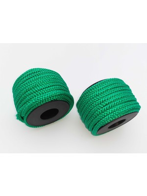 Be Beauty Yeşil Renkte 6 mm Polyester  Eşofman Kapşon Bağ Ipi (20 Mt)