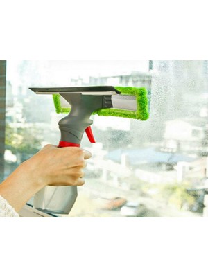 Spreyli Su Hazneli Mikro Fiber Cam Silme Mopu-