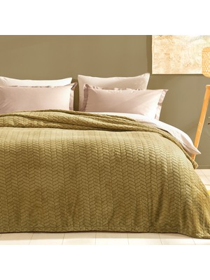 Yataş Bedding Joy Çift Kişilik Wellsoft Battaniye - Yağ Yeşili