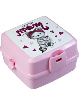 Hobby Life Premium Beslenme Kutusu 1 Adet Pembe 15 x 16 x 9 cm BPA İçermez ve Yıkanabilir