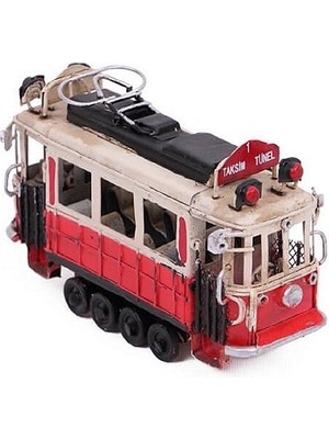 Dekoratif Metal Taksim Tramvay Orta Boy