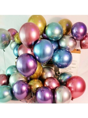Rönesans Parti 12 Inç Krom Karışık Balon 50 Adet