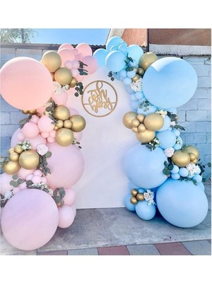Rönesans Parti Pembe Mavi Balon Seti Cinsiyet Belirleme 70 Adet