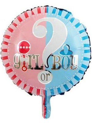 Rönesans Parti Cinsiyet Partisi Girl Or Boy Folyo Balon 45 cm