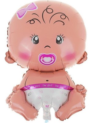 Rönesans Parti Cinsiyet Belirleme Bebek Pembe Folyo Balon 80 cm