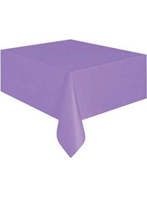 Rönesans Parti Mor Tek Kullanımlık Naylon Masa Örtüsü 120CM - 180 cm