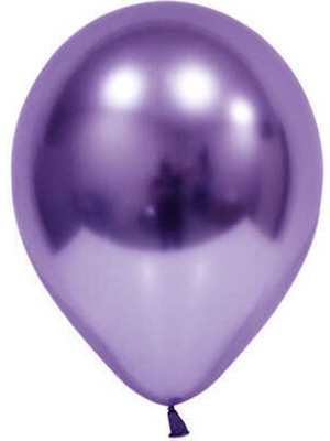 Rönesans Parti Mor Krom Balon 5 Adet