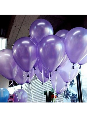 Rönesans Parti 12 Inç Metalik Lila Balon 25'li