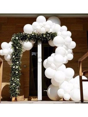Rönesans Parti Pastel Beyaz Balon Seti 60 Adet