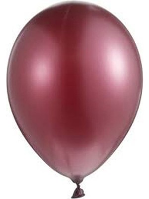 Rönesans Parti Bordo Metalik Balon 20 Adet