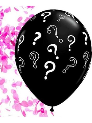 Rönesans Parti Kız Bebek Konfetili Cinsiyet Belirleme Balonu 18 Inç 45 cm