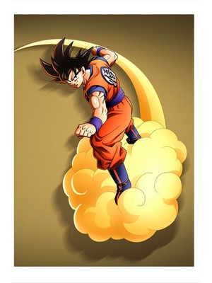 Ekart Dragon Ball Son Goku Hediyelik Ahşap Tablo