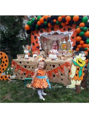 Çakmak Taş Taş Devri Konsept Balon ve Balon Zinciri Doğum Günü Konsept Balon