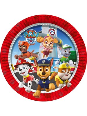 Balonevi LNP0893 Paw Patrol Refresh, 8 Adet Tabak 23 cm