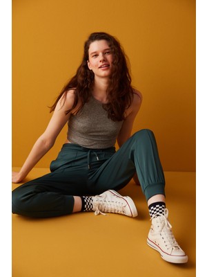 Penti Koyu Yeşil Nervur Jogger
