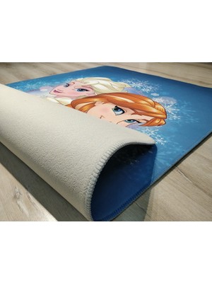 Eko Halı Disneyland Frozen Karlarülkesi 01 Blue Çocuk Halısı 120X180 cm