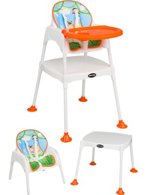 Maxi Taxi Baby Feeding 3in1 Çalışma Masalı Mama Sandalyesi