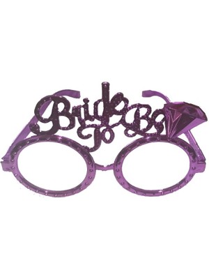 Pandoli Plastik Camsız Bride To Be Bekarlığa Veda Parti Gözlüğü Mor Renk 1 Adet
