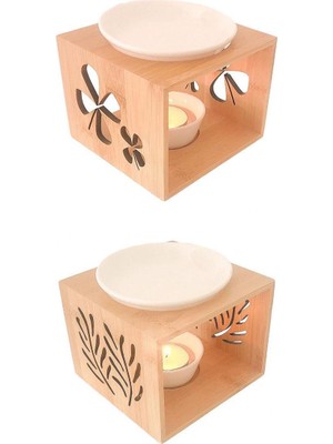 Salmoph 2 Adet Yatak Odası Dekor Dekorasyonu Için Romantik Tealight Difüzör (Yurt Dışından)