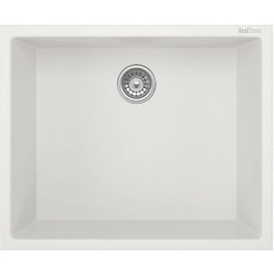 Real Stone Gordion 50 Beyaz Granit Eviye