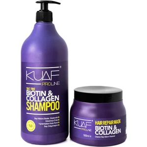 Sülfatsız Dolgunlaştırıcı Biotin& Şampuan 1000 ml Biotin &  Saç Bakım Maskesi 500 ml