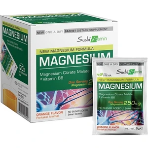 Suda Vitamin Magnesium Shot Portakal Aromalı 20X6G