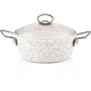 Gravita Döküm Derin Tencere 22CM Beyaz