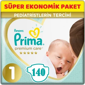 Premium Care Bebek Bezi Beden:1 (2-5 Kg) Yeni Doğan 140 Adet Süper Paket