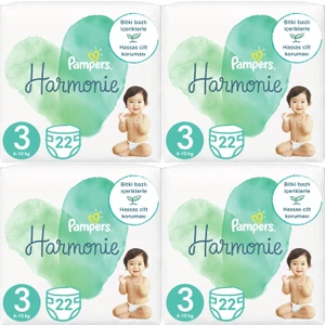 Pampers Harmonie Bebek Bezi Beden:3 (6-10 Kg) Midi 88 Adet Süper Fırsat Paket