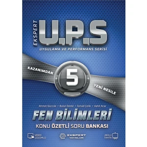 Ekspert Yayınları 5. Sınıf Ups Fen Bilimleri Konu Özetli Soru Bankası (Ciltli)
