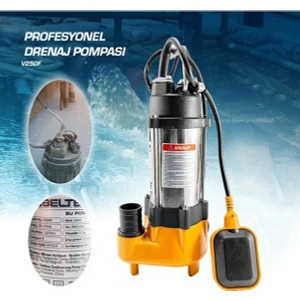 Schutzenger German 370F 1 Hp Bakır Sargı Paslanmaz 1 Hp Foseptik Dalgıç Pompa Kirli Su Dalgıç 1.5 Inç 55 Kw