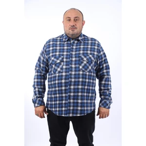 Oduncu Gömlek Çift Cep Kapaklı Small Plaid 22217-SAKS