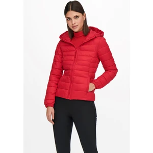 Kadın Kapüşonlu Kısa Kapitone Mont 65515156569 Kırmızı