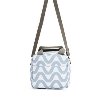 Dalga Desen Yemek Çantası Gri