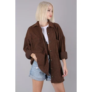 Camel Oversize Gömlek Ceket MG1562