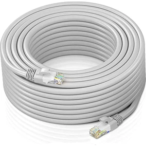 15 Metre Cat6 Patch Kablo 15M Ethernet Kablosu Utp Lan Kablosu Internet Kablosu Gri Renk