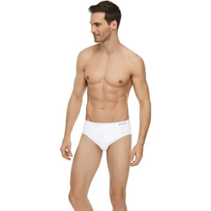 Tutku Elit Erkek Beyaz Likralı Pamuk Kemerli Slip 3'lü Paket Konforlu Kullanım