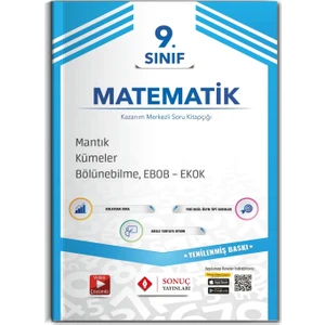 Sonuç Yayınları  9.Sınıf Mantık Kümeler, Bölünebilme, Ebok - Ekok