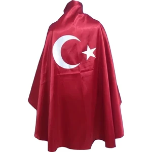 23 Nisan - 29 Ekim Özel Bayrak Pelerin 3-15 Yaş