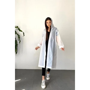 Eleven Market Kadın Erkek Yağmurluk Kapüşonlu Çıtçıtlı Eva Siyah Yağmurluk M21MRC881R03