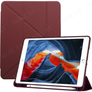 Apple iPad 7. Nesil 10.2 Kılıf Kalem Bölmeli Trifolding Case A2197 A2198 A2200