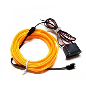 Sts Oto Aksesuar Araç Araba Içi Torpido Ledi Renkli Ip Neon Led 2 Metre Turuncu Neon