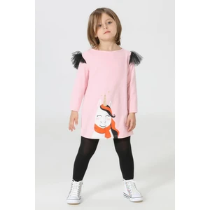 Süslü Unicorn Pembe Tüllü Elbise